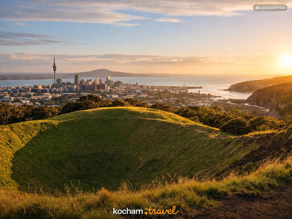 Dzień 2: Wulkany, ogrody i czarne piaski Muriwai w Auckland