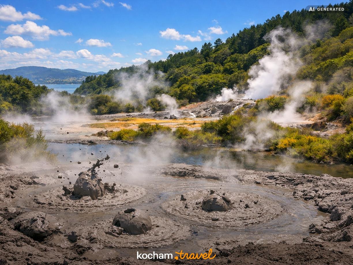 Dzień 3: Jaskinie Waitomo i zjawiska geotermalne Rotorua w Auckland