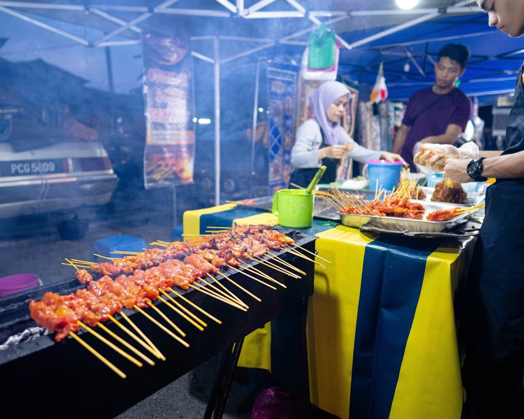 Ulica z jedzeniem w Krabi