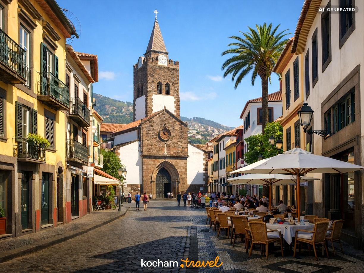 Dzień 1 – Poranek w historycznym centrum Funchal w Funchal