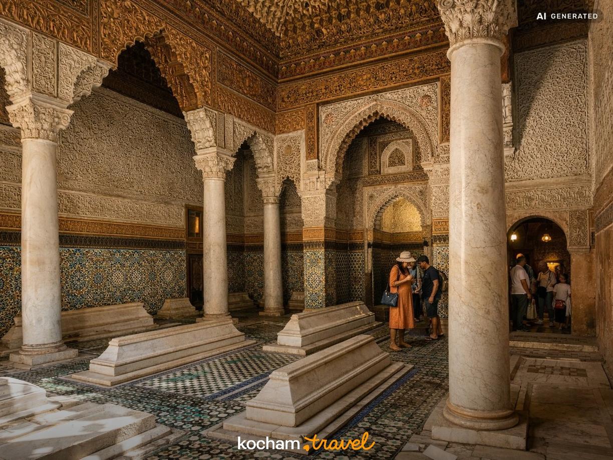 Grobowce Saadyjskie i ukryte skarby Medyny w Marrakesz