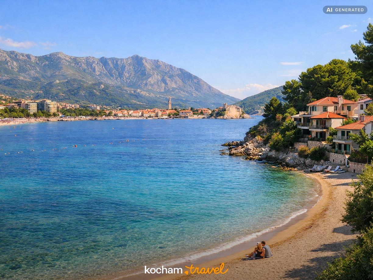 Spokojniejsze dzielnice na romantyczny relaks w Budva