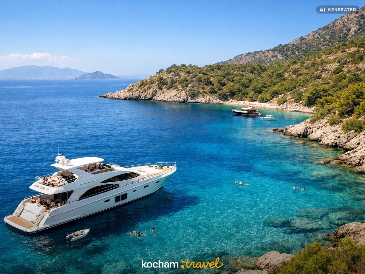 Dzień 2: Rejs po lazurowym wybrzeżu i odkrywanie zatok w Bodrum