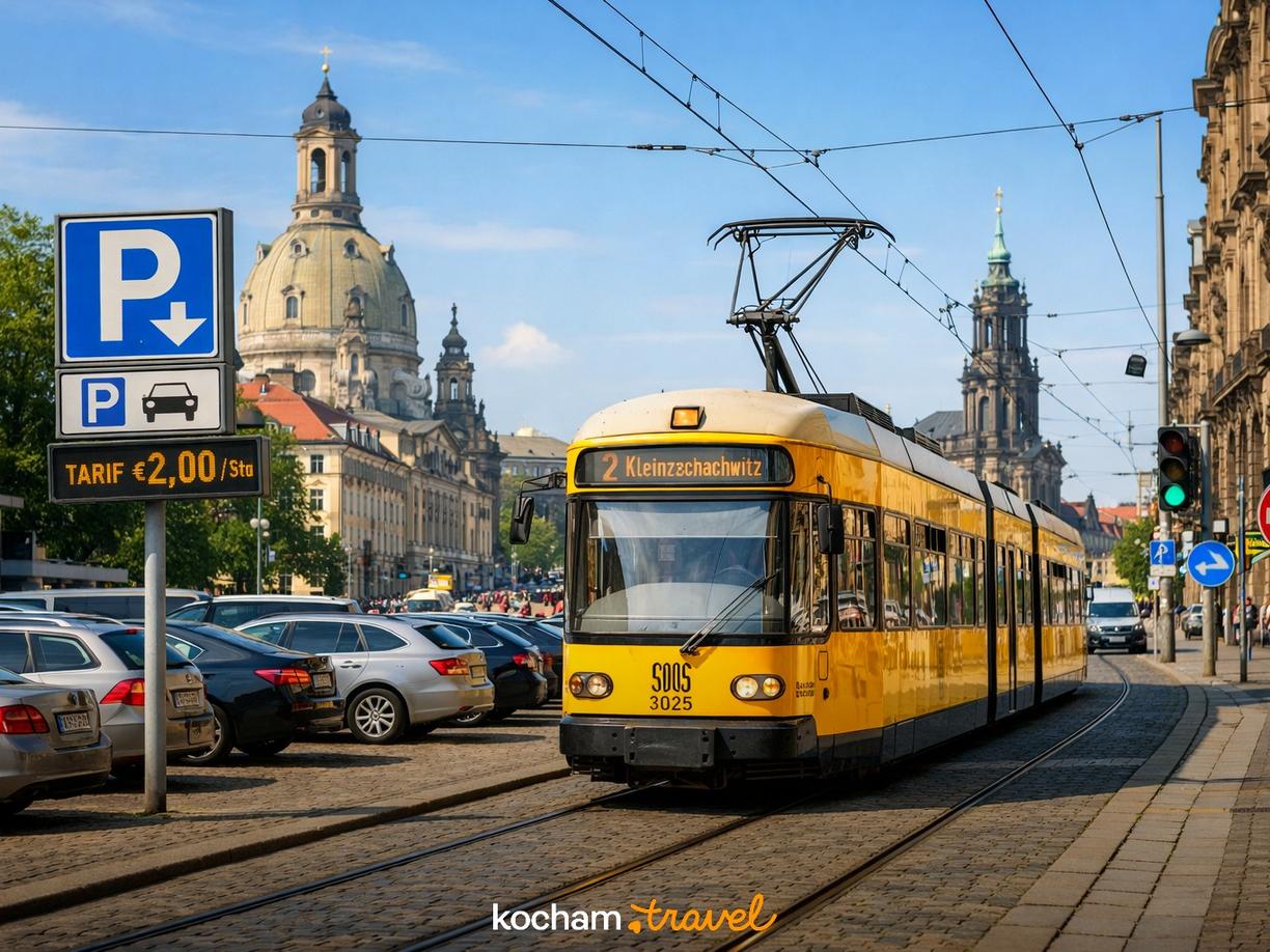 Koszty transportu i parkingu w Dreźnie w Drezno