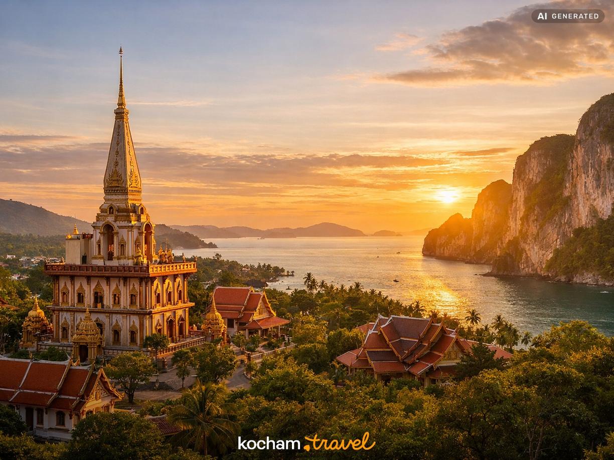 Dzień 2: Duchowe serce wyspy i spektakularne klify w Phuket
