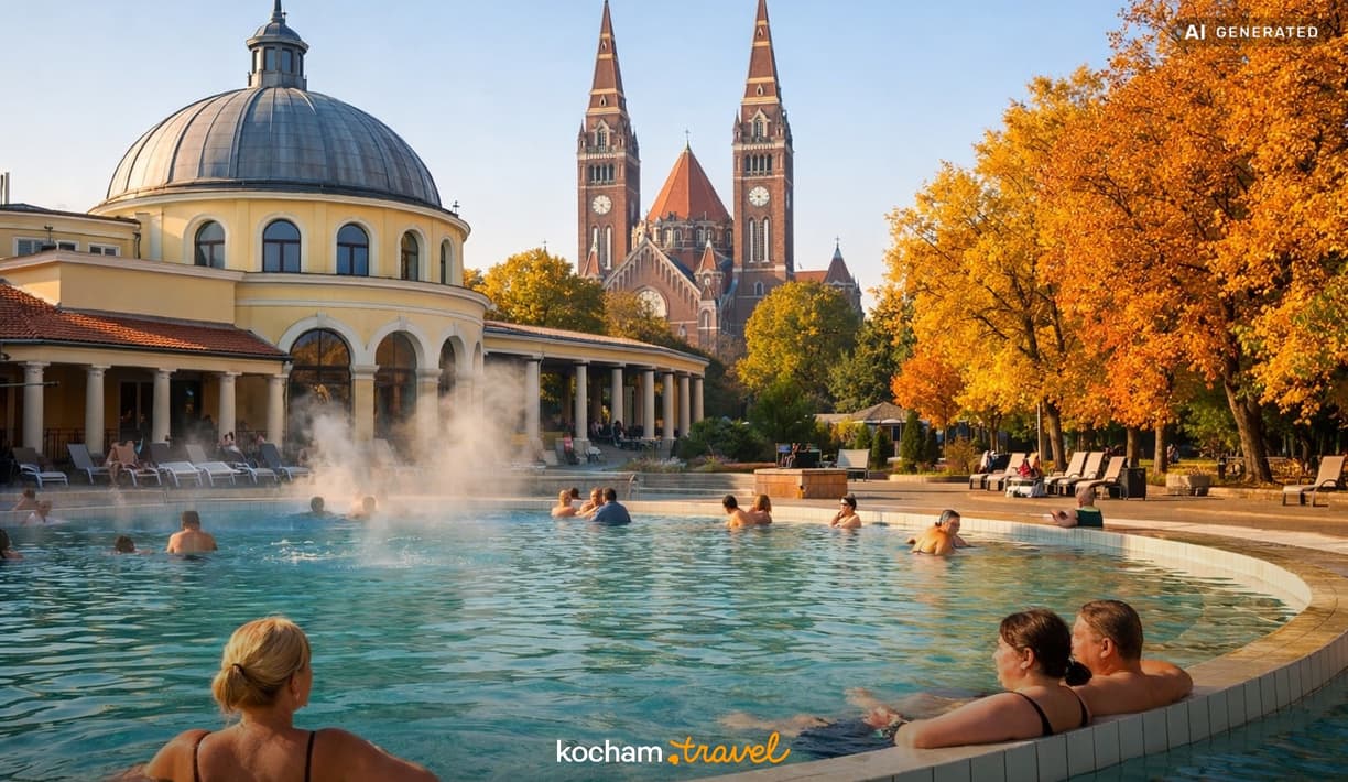 Ilustracja do tematu: City break z Krakowa: Szeged - relaks w słynnych termach i jesienny odpoczynek na Węgrzech