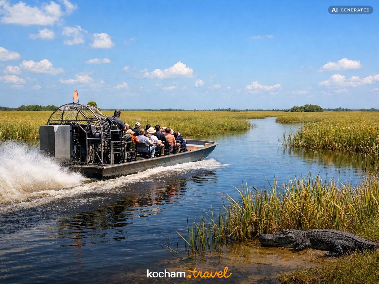 Rejs poduszkowcem, czyli słynne Airboats w Miami