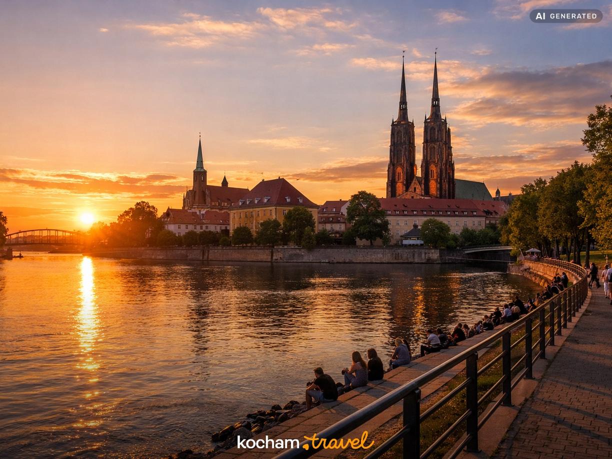 Bulwary nad Odrą – Magia Rzeki i Ostrowa Tumskiego w Wrocław
