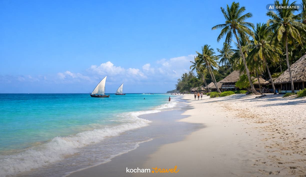 Ilustracja do tematu: Gotowy plan zwiedzania: Diani Beach, Kenia - 3 dni