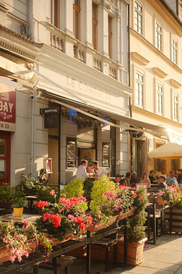 Stragan z jedzeniem na ulicach Pilzna
