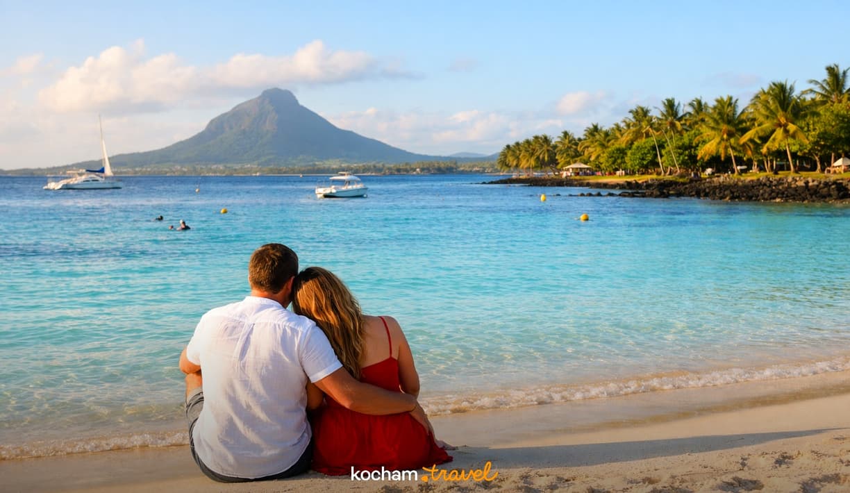 Ilustracja do tematu: Gotowy pomysł na romantyczny urlop dla dwojga w Blue Bay na Mauritiusie.