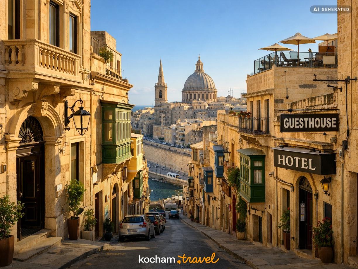 Ceny zakwaterowania w Valletcie i okolicach w Valletta