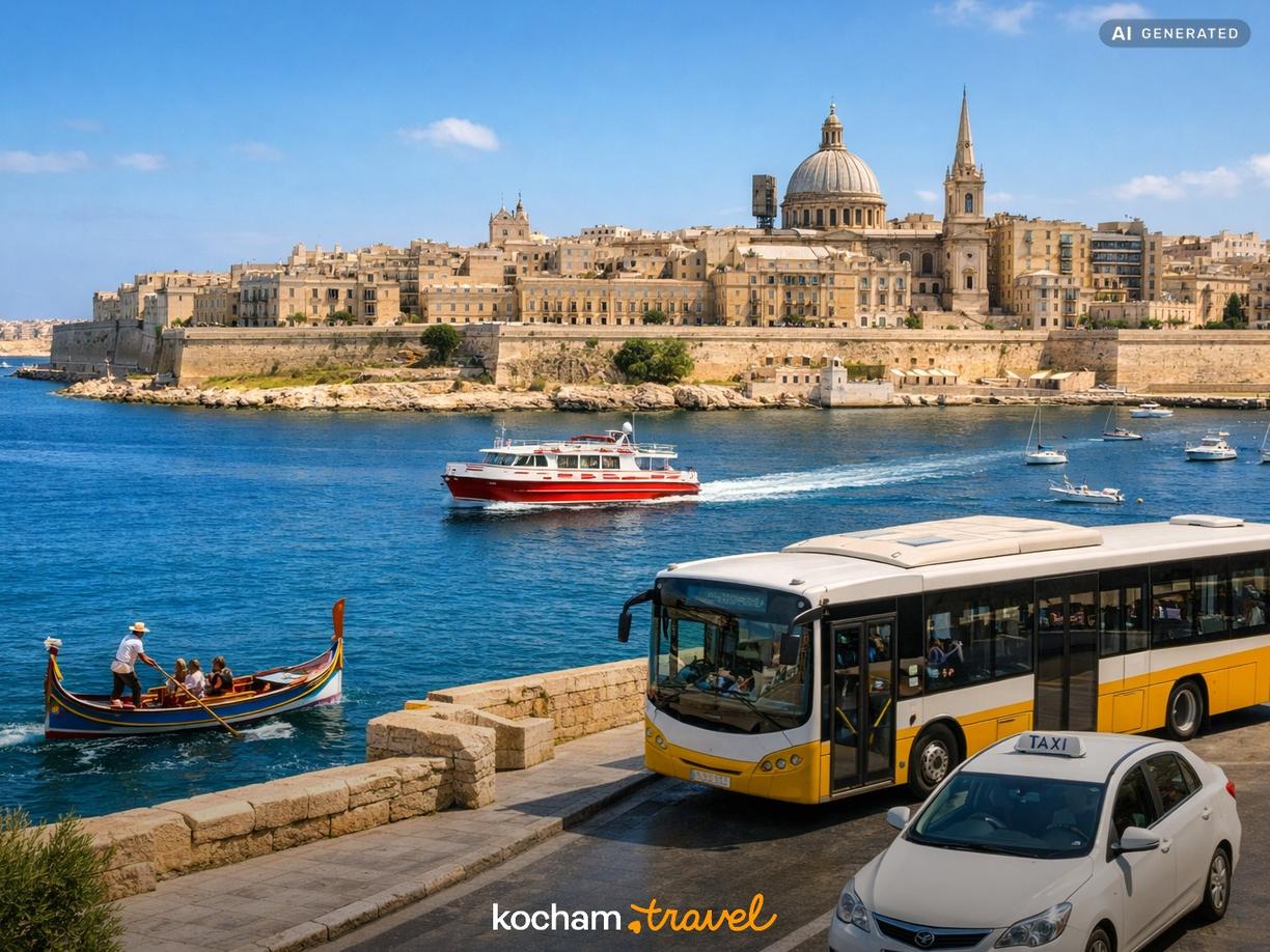 Koszty transportu i poruszania się po Valletcie w Valletta