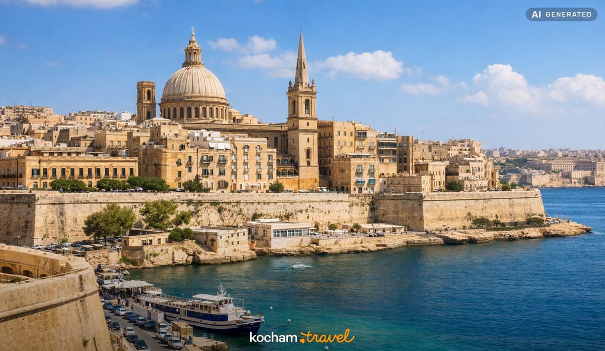Ilustracja do tematu: Malta. Ile kosztuje dzień zwiedzania Valletty? Wyliczenia dla budżetu 150 zł, 300 zł i 500 zł.