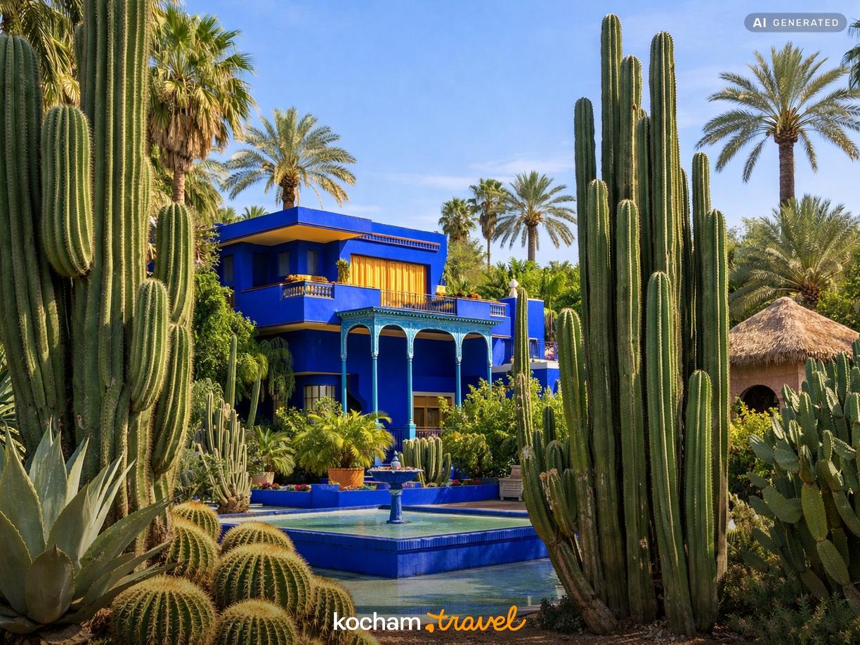 Ogród Majorelle i berberyjskie dziedzictwo w Marrakesz
