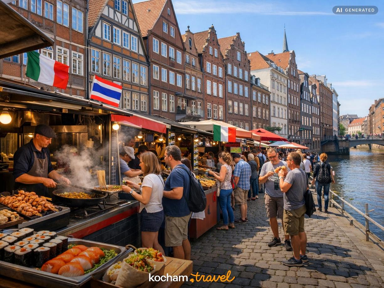 Światowe smaki na hamburskich ulicach w Hamburg