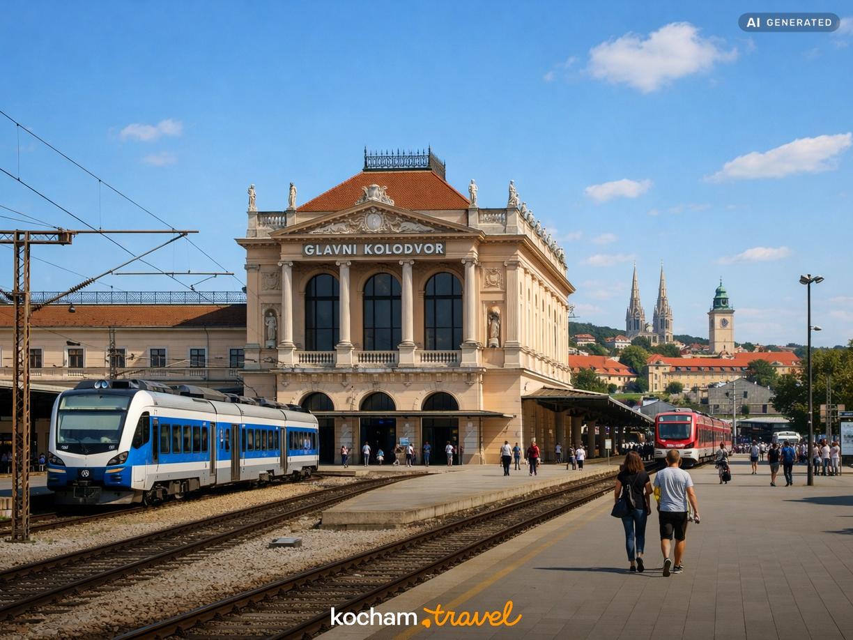 Dworzec Główny i praktyczny start podróży w Zagrzeb