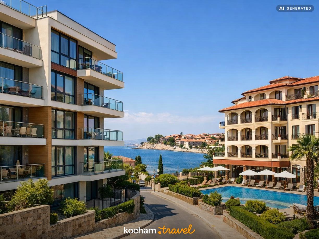 Gdzie spać w Nesebyrze: Hotele kontra apartamenty w Nessebar