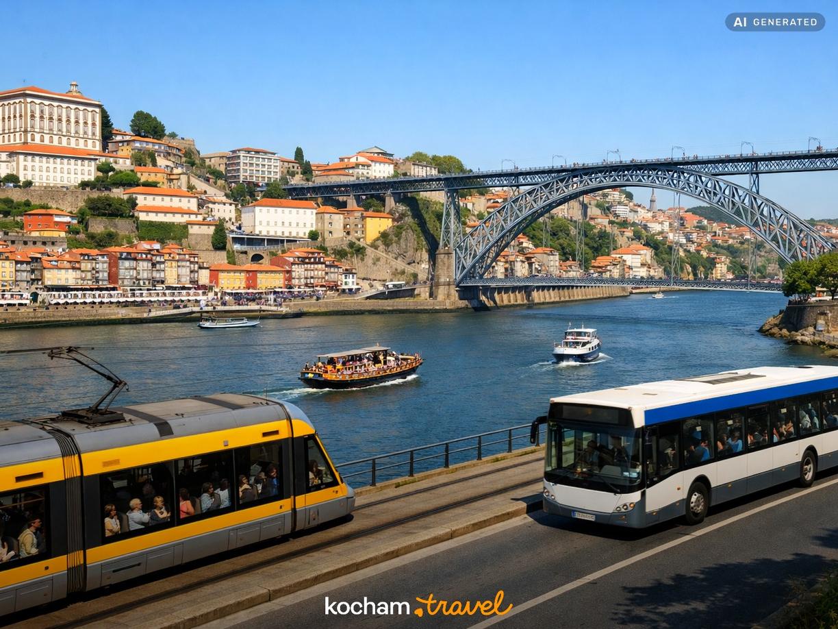 Transport i poruszanie się po mieście w czasie festiwalu w Porto