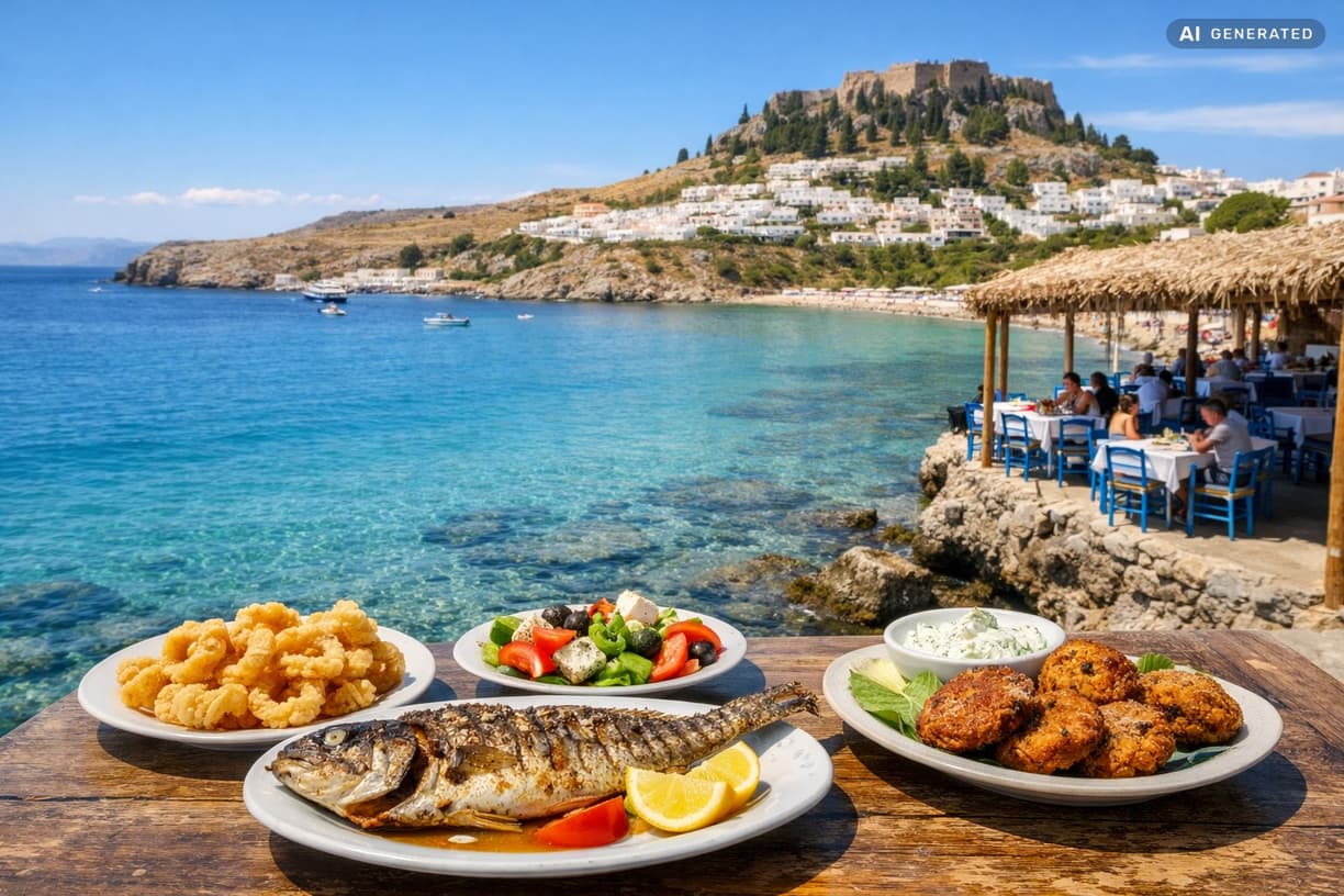 Szukasz najlepszych tawern na wyspie? w Rodos