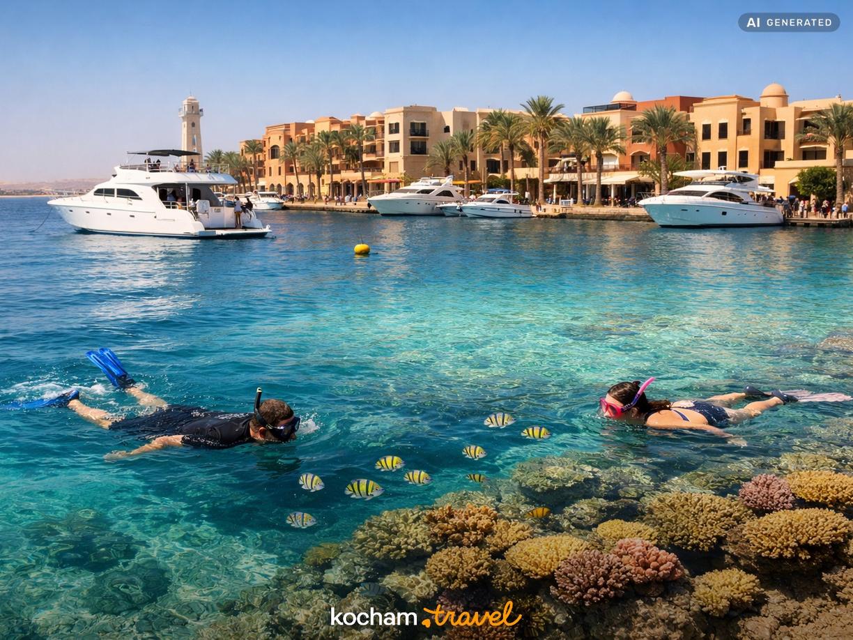 Dzień 1: Aktywna eksploracja raf koralowych i Port Ghalib w Marsa Alam