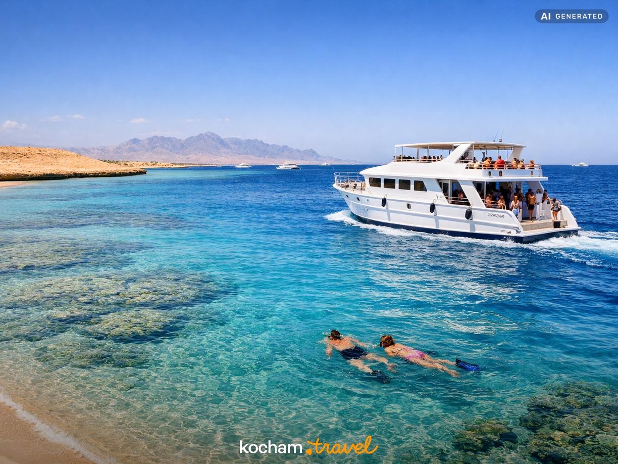 Dzień 2: Relaks nad Morzem Czerwonym i rejs statkiem w Hurghada