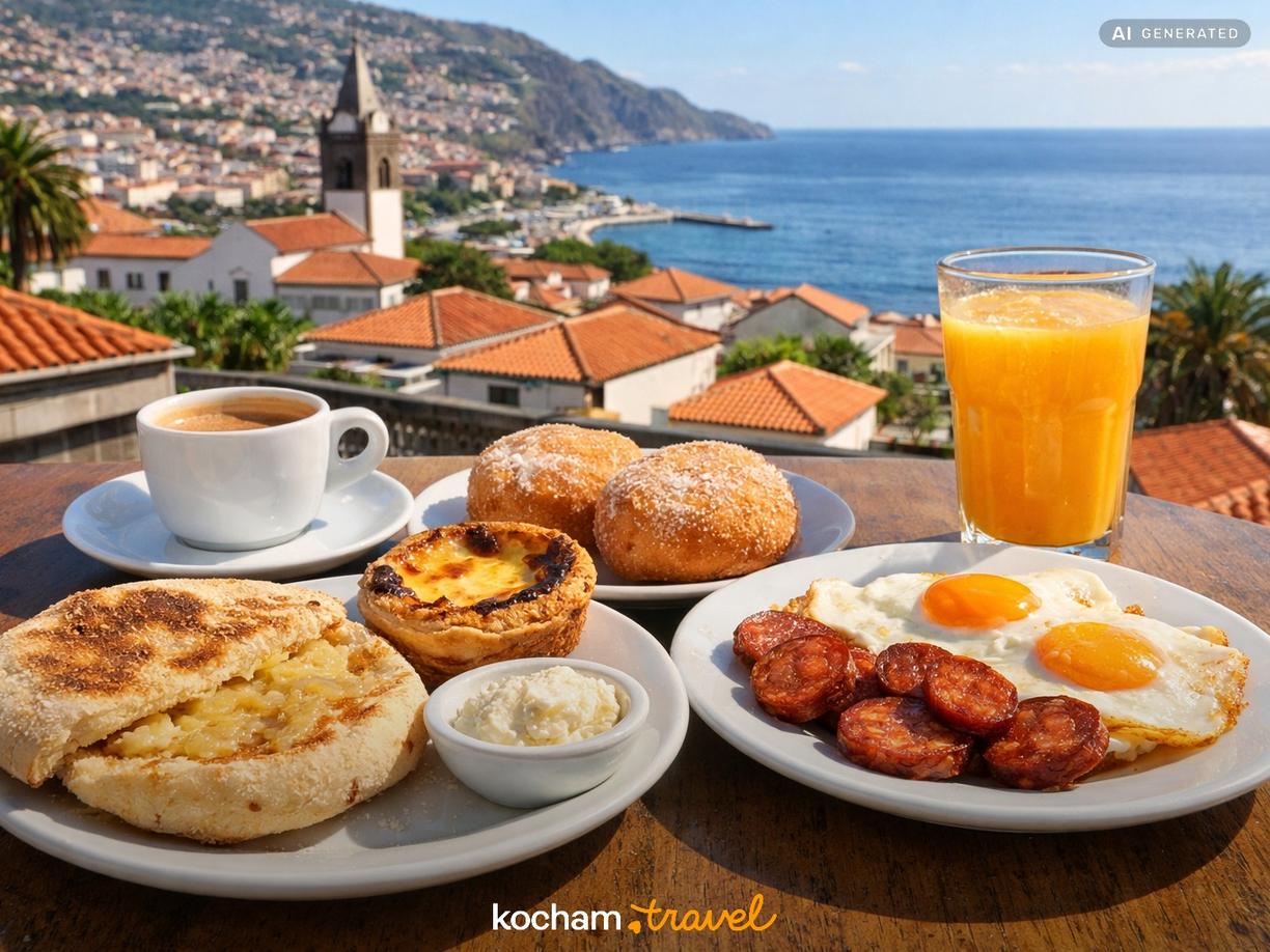 Tradycyjne potrawy na śniadanie i brunch w Funchal w Funchal