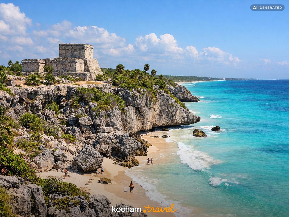 Dzień 6 i 7 - Wypożyczenie auta, magia Tulum i plaża w Playa del Carmen