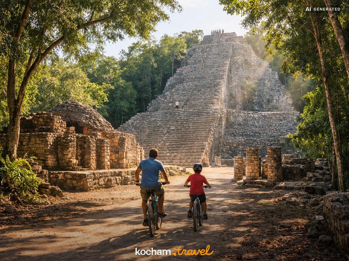 Dzień 8 i 9 - Tajemnicze cenoty i ruiny Coba na rowerach w Playa del Carmen