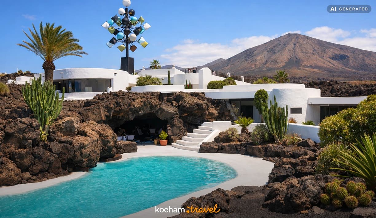 Ilustracja do tematu: Hiszpania. Śladami Césara Manrique, czyli jak słynny artysta ukształtował architekturę Lanzarote