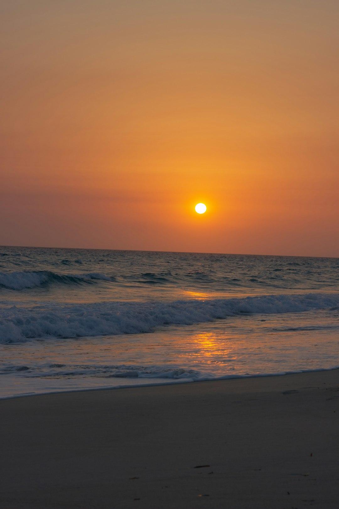 Zachód słońca nad plażą Marsa Alam