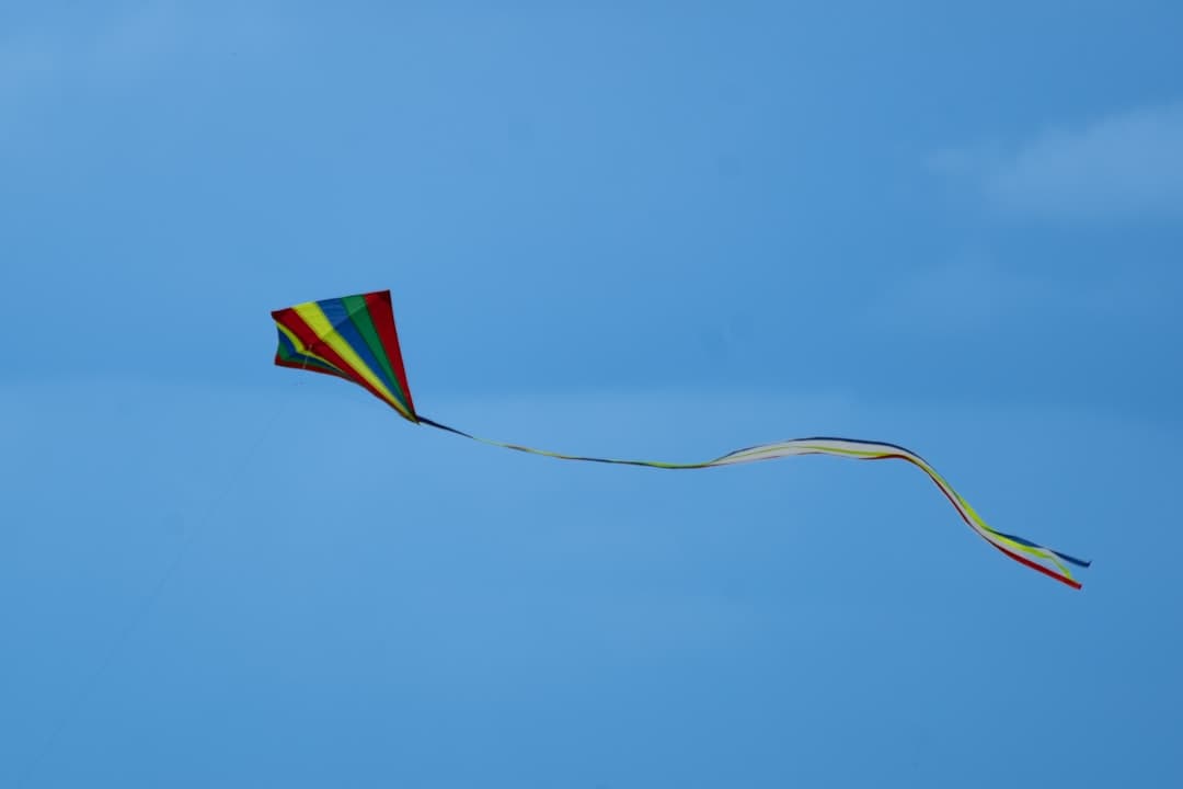 Kitesurfer na plaży Le Morne