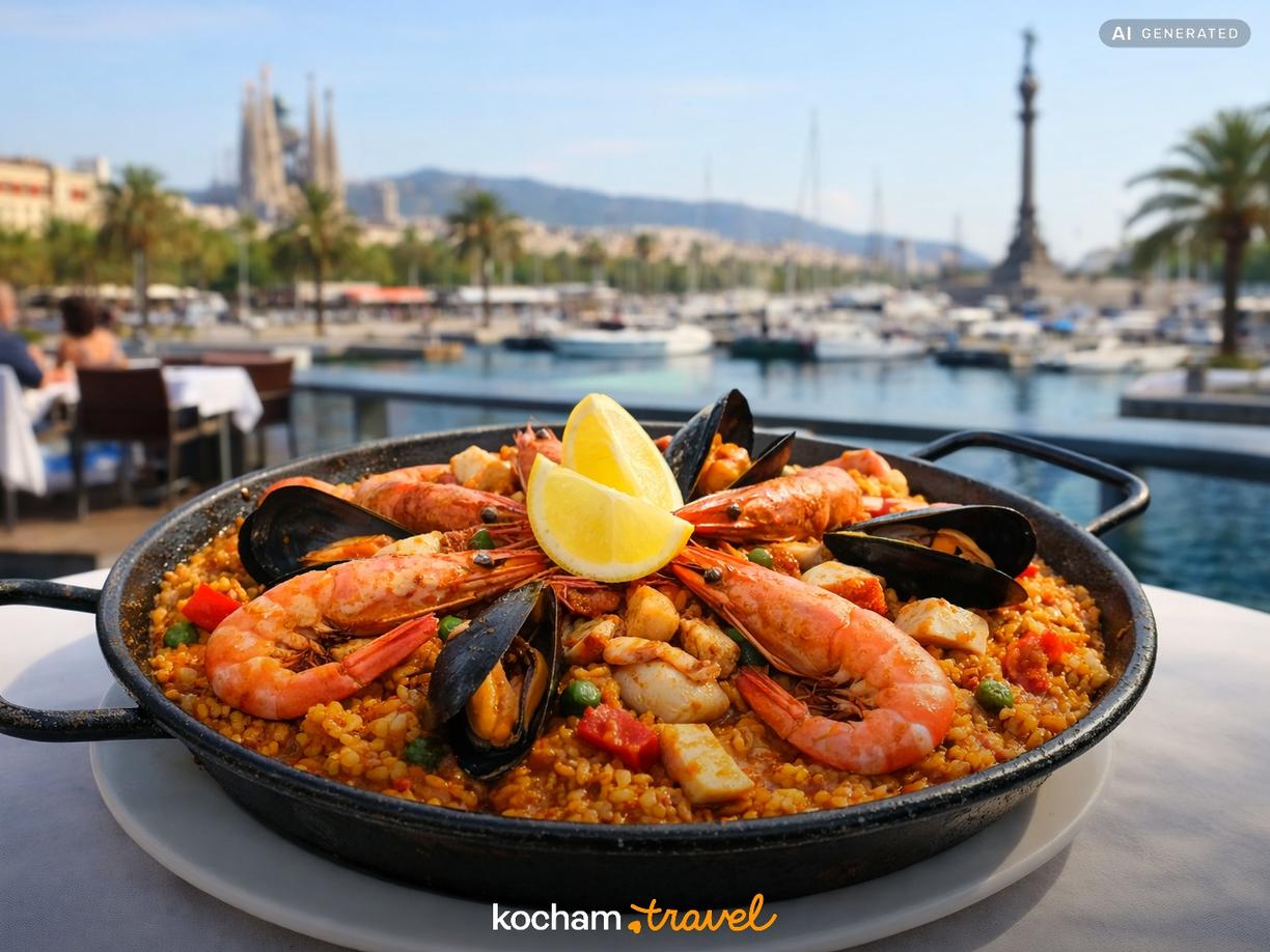 Paella i dary morza w najlepszym wydaniu w Barcelona