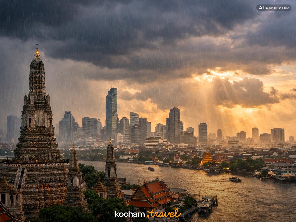 Dlaczego warto odwiedzić Bangkok w porze deszczowej? w Bangkok