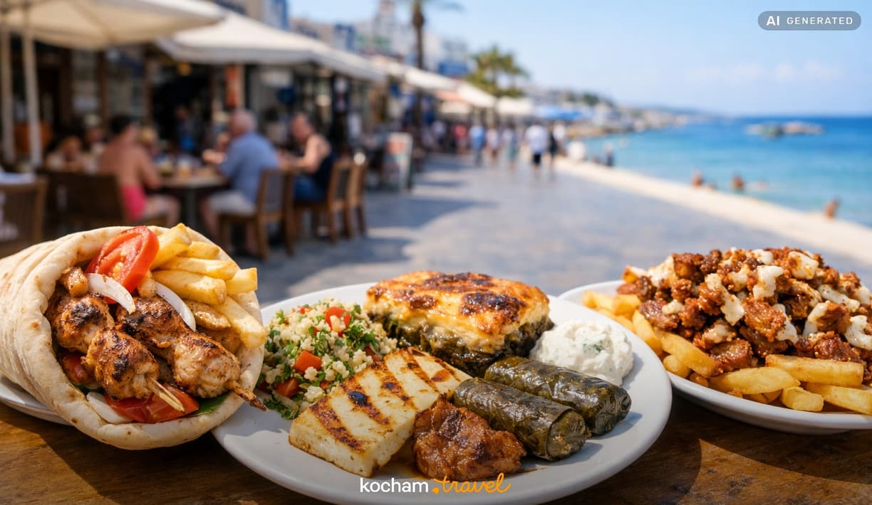 Ilustracja do tematu: Ayia Napa: gdzie zjeść — lokalne klasyki i street food?