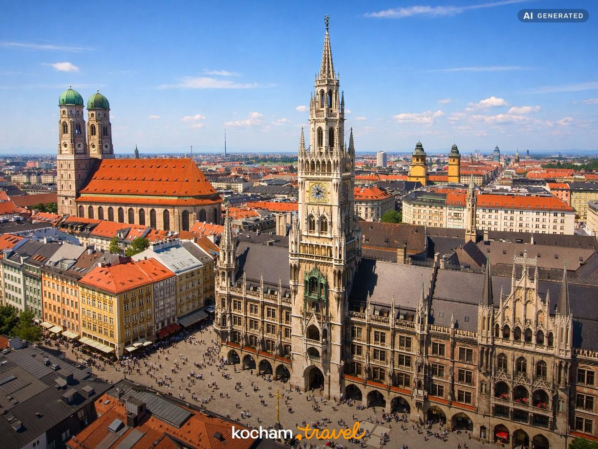 Najlepsze punkty widokowe w centrum Monachium w Monachium