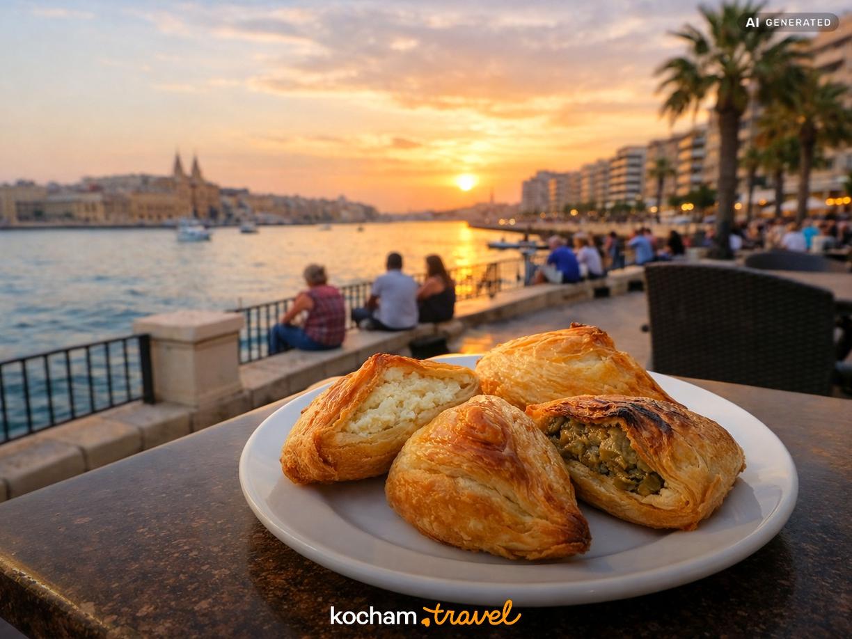 Kulinarna strona zakupów i relaks na promenadzie w Sliema