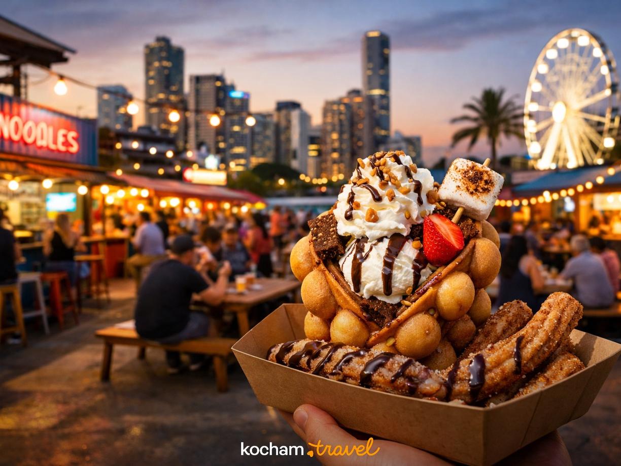 Czym jest Eat Street Northshore? Kulinarna Oaza nad Rzeką Brisbane w Brisbane