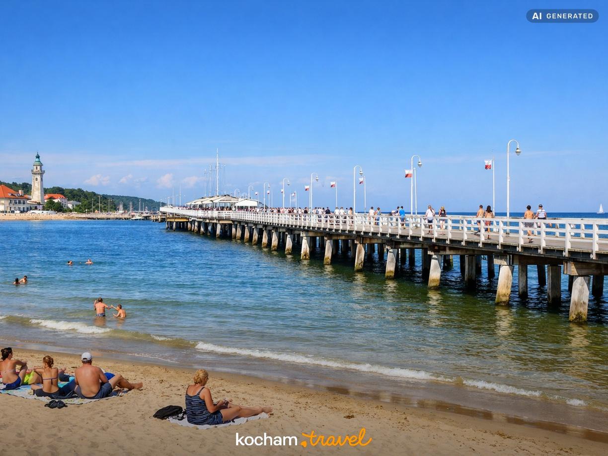 Relaks na plaży i spacer po słynnym Molo w Sopot