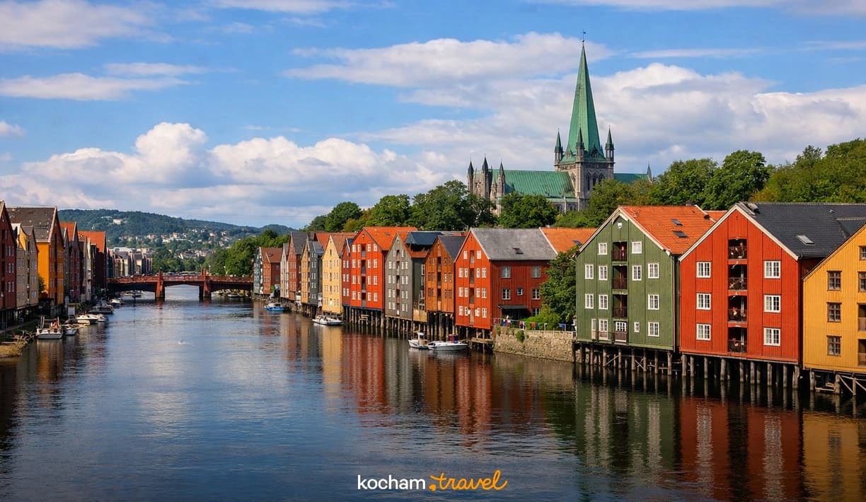 Ilustracja do tematu: Gotowy plan zwiedzania: Trondheim, Norwegia - 3 dni