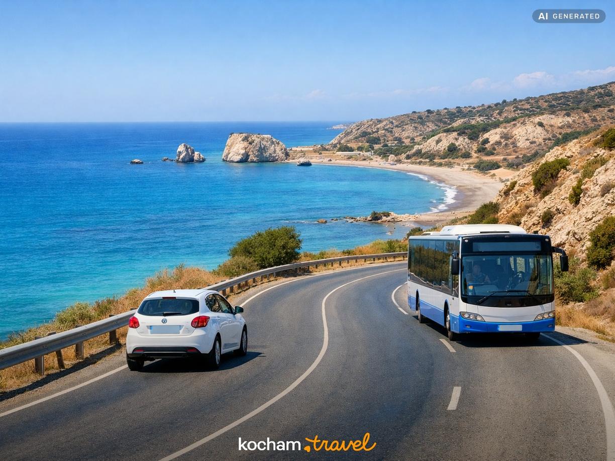 Transport na wyspie – wynajem auta czy autobusy? w Cypr