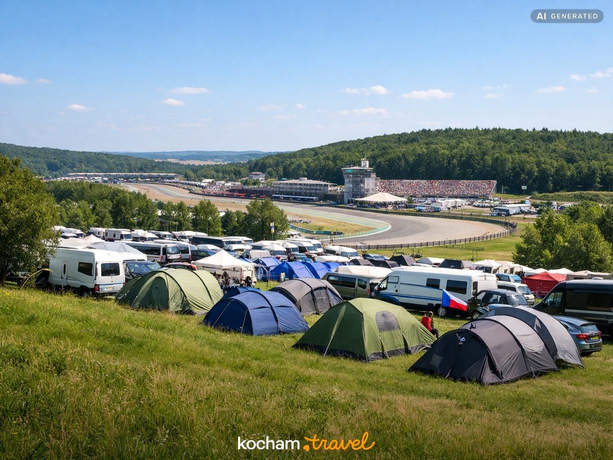 Nocleg pod samym torem: Easy Camping w Brno