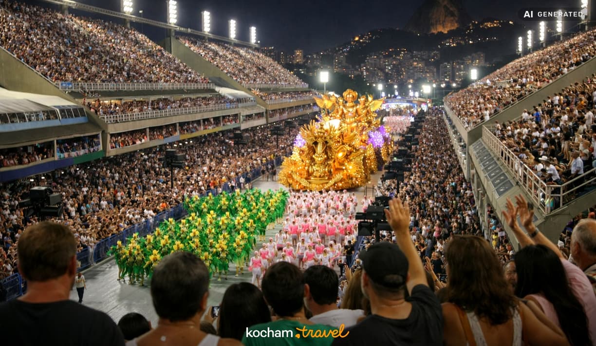 Ilustracja do tematu: Brazylia. Karnawał w Rio de Janeiro: jak zaplanować wyjazd i zdobyć bilety na trybuny Sambodromu