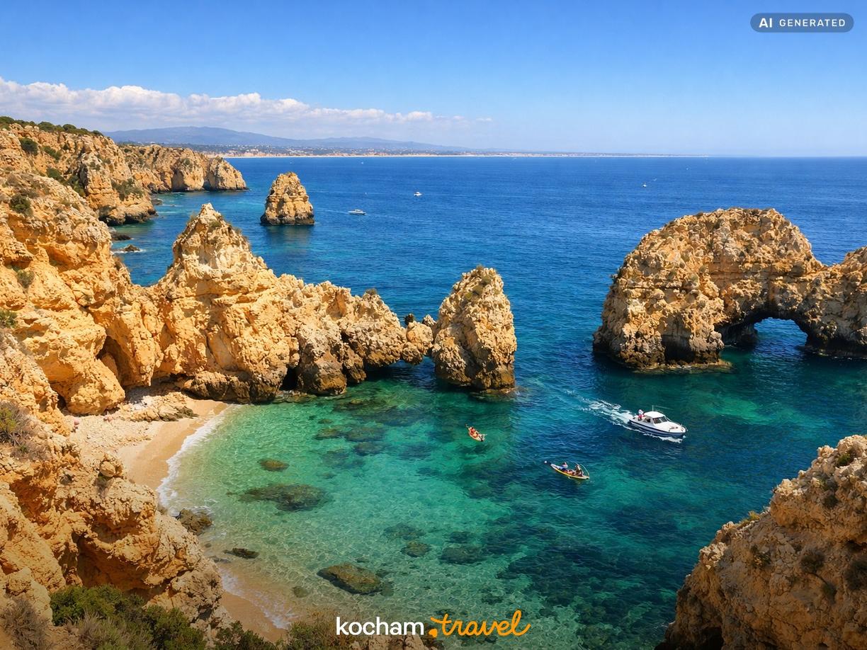 Słoneczne Algarve i rajskie plaże w Portugalia