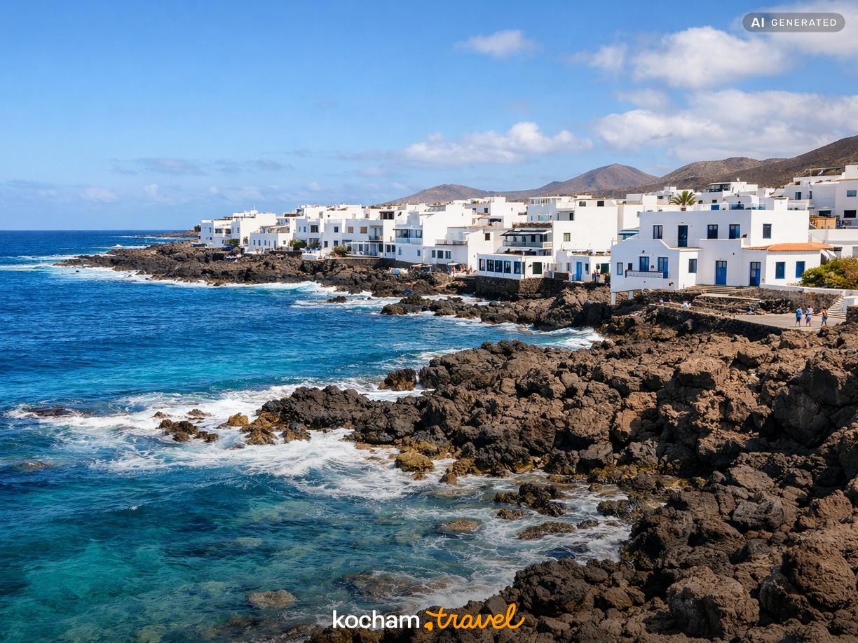 Punta Mujeres i nadmorskie krajobrazy w Lanzarote