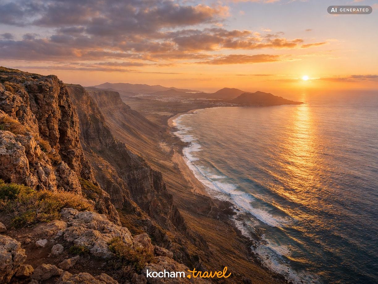 El Bosquecillo – krawędź klifów Risco de Famara w Lanzarote