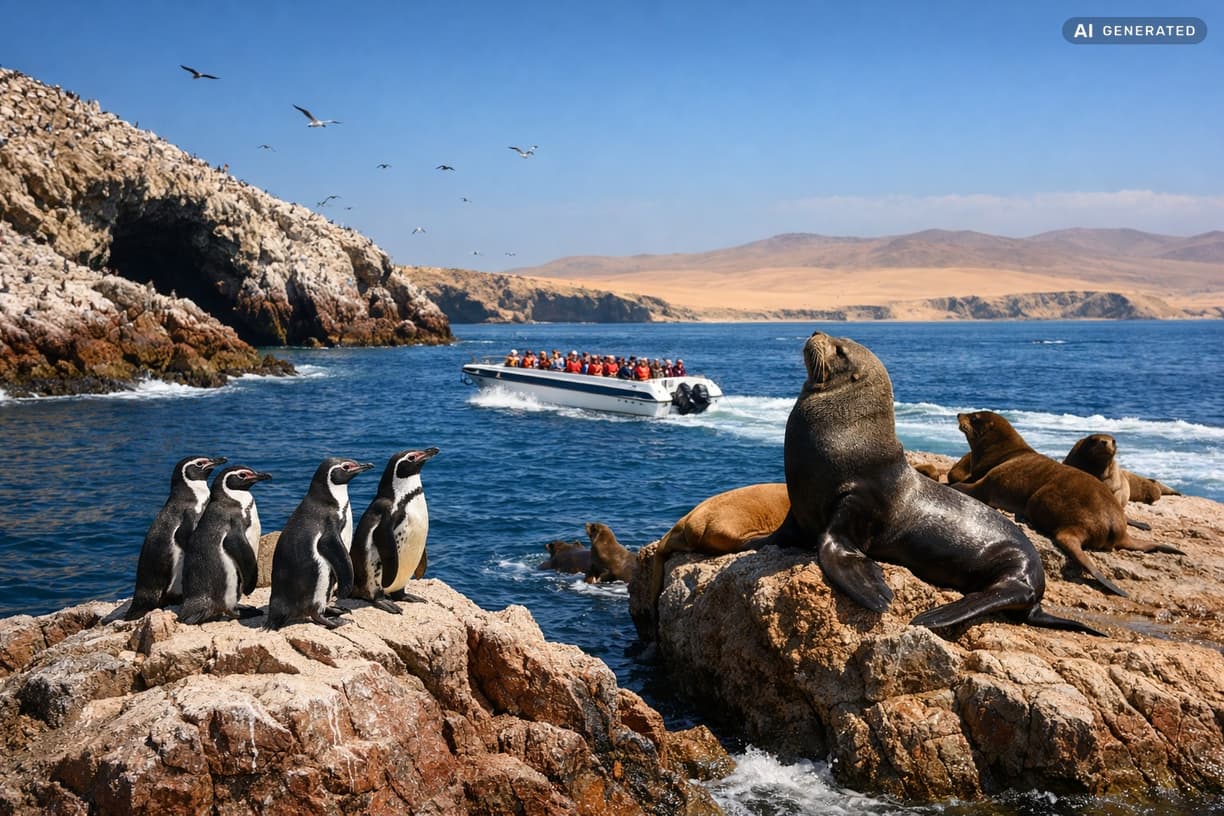 Chcesz zobaczyć pingwiny i lwy morskie? w Paracas