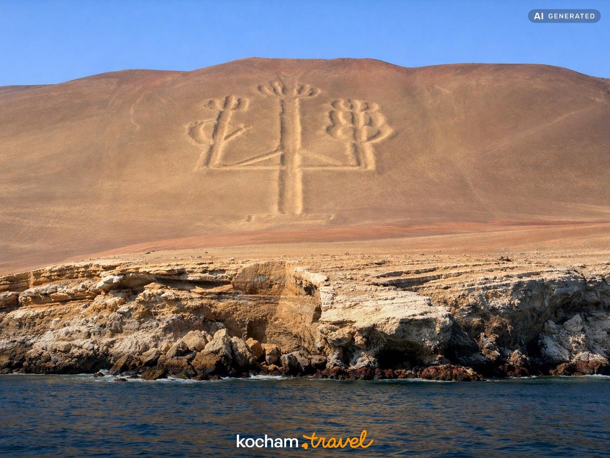 Tajemniczy Geoglif El Candelabro w Paracas