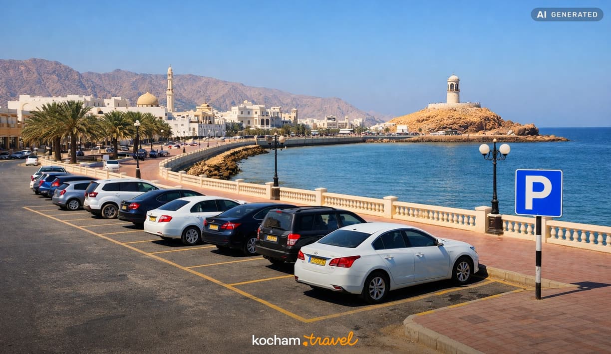 Ilustracja do tematu: Oman. Ceny parkingów w Sur: ile kosztuje postój w centrum miasta i przy nadmorskiej promenadzie?