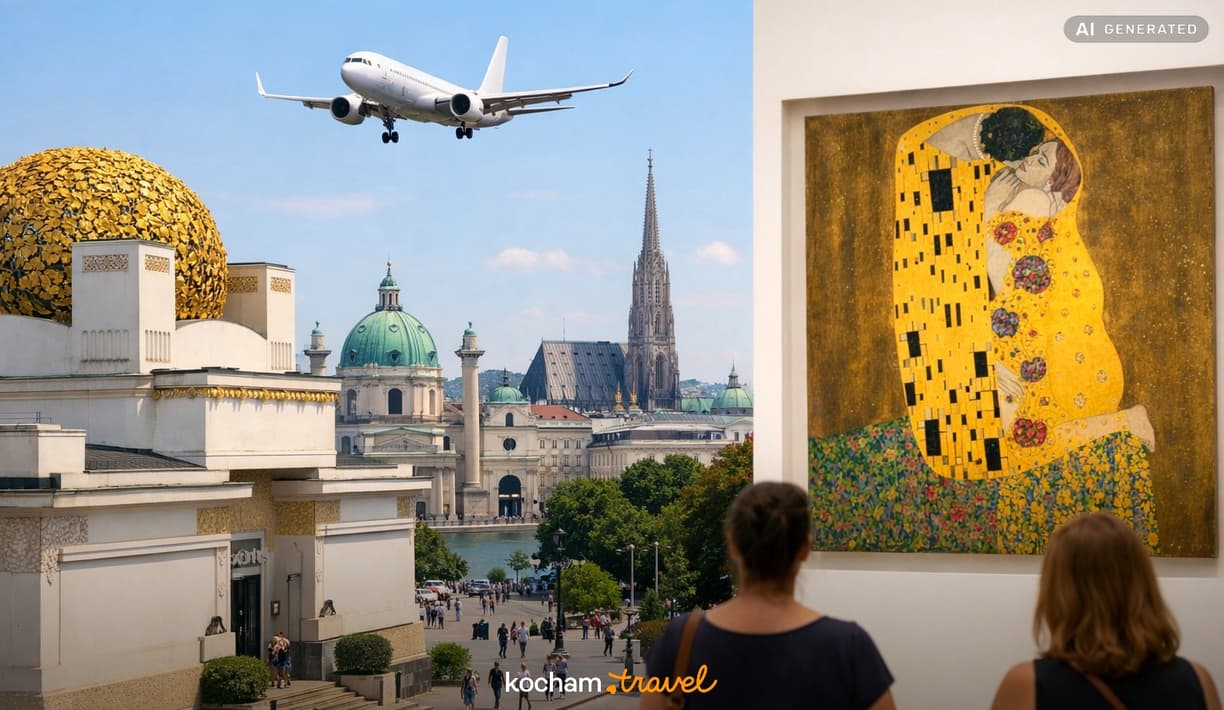 Ilustracja do tematu: Gdzie samolotem na urlop: Wiedeń, Austria szlakiem secesji i najsłynniejszych obrazów Gustava Klimta